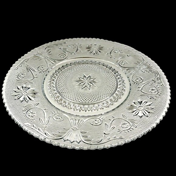 Duncan & Miller Sandwich Glass Dinner Plate Vintage #41 Clear Depression - Picture 2 of 3